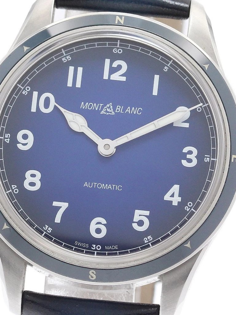 Montblanc 1858 Automatic Mb126758 Blue Dial Automatic Mens Watch959549
